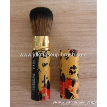 Duo Color Synthetic Hair Cosmetic Retractable Brush 